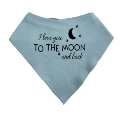 Puntslabbetje "I love you to the moon and back" Puntslabbetje "I love you to the moon and back"